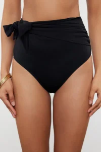 TRENDYOLMİLLA Black tied up hipster High Waist Bikini Bottom - Image 7