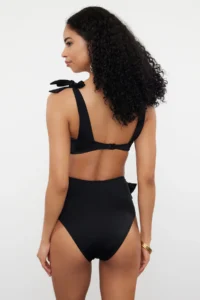 TRENDYOLMİLLA Black tied up hipster High Waist Bikini Bottom - Image 8
