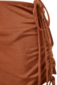 TRENDYOLMİLLA Brown Triangle Etekli Covered brazilian Regular Waist 3 Sets Set Bikini Set - Image 10