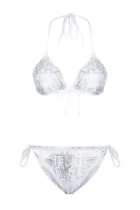 TRENDYOLMİLLA Snake Patterned Triangle Covered brazilian Low Waist Bikini Set - Image 6