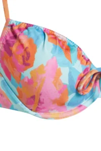 TRENDYOLMİLLA Floral Patterned Balconet Tunnelled Regular Bikini Set - Image 8