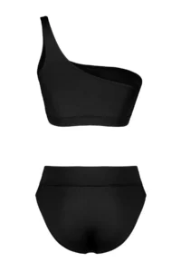 TRENDYOLMİLLA Black One Shoulder Covered hipster High Waist Regular Basic Bikini Set - Image 8