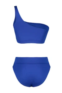 TRENDYOLMİLLA Saks Blue One Shoulder Covered hipster High Waist Regular Basic Bikini Set - Image 7