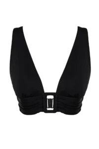 TRENDYOLMİLLA Black with accessories Triangle Covered Bikini Top - Image 5