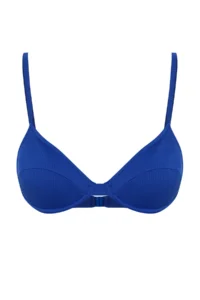 TRENDYOLMİLLA Saks Blue balconette Covered Bikini Top - Image 6