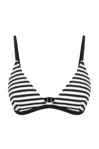 TRENDYOLMİLLA Striped Triangle Covered Bikini Top - Image 5