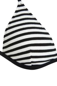 TRENDYOLMİLLA Striped Triangle Covered Bikini Top - Image 6