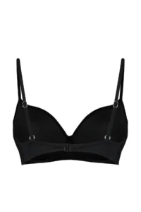 TRENDYOLMİLLA Black Gather Detailed balconette Covered Basic Bikini Top - Image 8