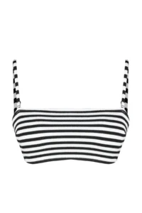 TRENDYOLMİLLA Striped Strapless Covered Bikini Top - Image 6