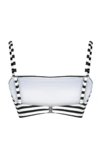 TRENDYOLMİLLA Striped Strapless Covered Bikini Top - Image 7