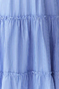 TRENDYOLMİLLA Striped Weaving Frilly Maxi Beach Dress - Image 6