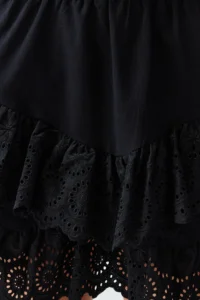 TRENDYOLMiLLA Black Weaving Embroidered Beach Mini Skirt - Image 4