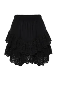 TRENDYOLMiLLA Black Weaving Embroidered Beach Mini Skirt - Image 7