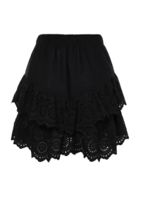 TRENDYOLMiLLA Black Weaving Embroidered Beach Mini Skirt - Image 9