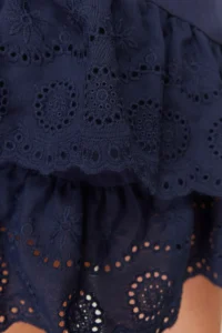 TRENDYOLMiLLA Navy Blue Weaving Embroidered Beach Mini Skirt - Image 11