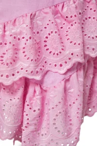 TRENDYOLMiLLA Pink Weaving Embroidered Beach Mini Skirt - Image 7