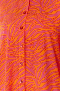 TRENDYOLMİLLA Abstract Patterned Weaving Maxi Beach Shirt - Image 4