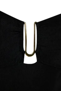 TRENDYOLMİLLA Black Strapless Covered with accessories Regular Swimsuit - Image 7