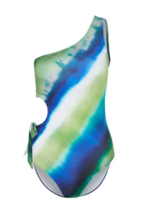 TRENDYOLMİLLA gradient Tunnel One Shoulder Covered Regular Swimsuit - Image 7