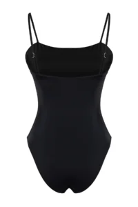 TRENDYOLMİLLA Black with accessories Square Neck Covered Regular Swimsuit - Image 8