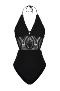 TRENDYOLMİLLA Black Low-cut back V-neck Covered hipster Mayokini - Image 7