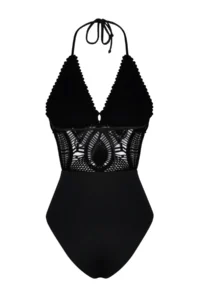 TRENDYOLMİLLA Black Low-cut back V-neck Covered hipster Mayokini - Image 8