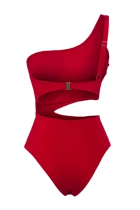 TRENDYOLMİLLA Rejection Cut Out/Window Detailed One Shoulder Covered Brazilian Swimsuit - Image 6