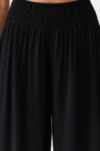 TRENDYOLMİLLA Black Weaving Gipelli Maxi Beach High Waist Pants - Image 4
