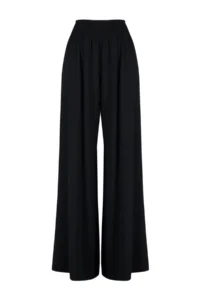 TRENDYOLMİLLA Black Weaving Gipelli Maxi Beach High Waist Pants - Image 7