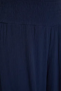 TRENDYOLMİLLA beachwear Navy Blue Weaving Gipelli Maxi High Waist Pants - Image 8
