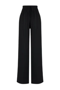 TRENDYOLMİLLA beachwear Black Weaving slit Maxi High Waist Pants - Image 5