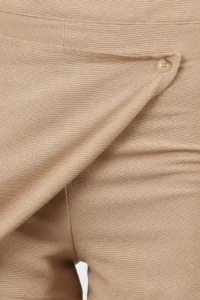 TRENDYOLMiLLA Beige Weaving linen look Beach Shorts Skirt - Image 4