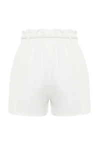TRENDYOLMiLLA beachwear White Weaving Arched High Waist Mini Shorts & Bermuda - Image 10