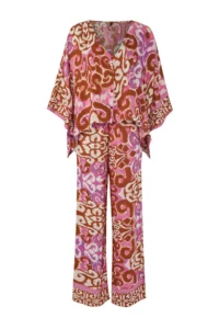 TRENDYOLMİLLA Ethnic Patterned Weaving Beach Blouse-Pants Set - Image 6