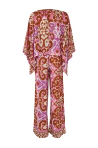 TRENDYOLMİLLA Ethnic Patterned Weaving Beach Blouse-Pants Set - Image 8