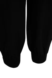 TRENDYOLMİLLA Black Weaving 100% Cotton Beach Shirt-Pants Set - Image 7