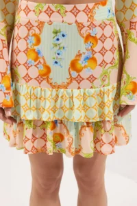 TRENDYOLMİLLA Ethnic Patterned Weaving with flywheel Beach Blouse-Skirt Set - Image 3