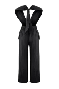 TRENDYOLMİLLA Black Weaving Shirred Beach Blouse-Pants Set - Image 6