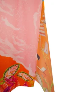 TRENDYOLMİLLA View Patterned Weaving Beach Midi High Waist Blouse-Skirt Set - Image 7