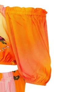 TRENDYOLMİLLA View Patterned Weaving Beach Midi High Waist Blouse-Skirt Set - Image 8