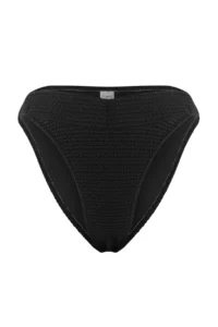 TRENDYOLMİLLA Black V Cut Regular Regular Waist Bikini Bottom - Image 4