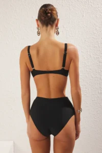TRENDYOLMİLLA Black hipster High Waist Bikini Bottom - Image 5