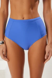 TRENDYOLMİLLA Saks Blue hipster High Waist Bikini Bottom - Image 4