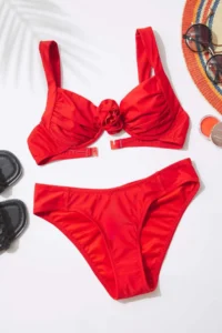 TRENDYOLMİLLA Rejection Regular High Waist Bikini Bottom