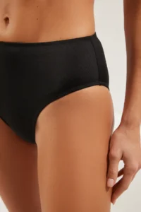 TRENDYOLMİLLA Black High Waist hipster Basic Bikini Bottom - Image 4