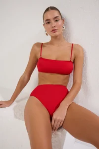 TRENDYOLMİLLA Rejection High Waist hipster Basic Bikini Bottom - Image 4