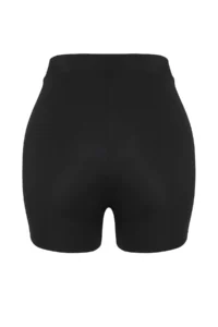TRENDYOLMİLLA Basic Bikini Bottom with Black V Cut High Waist Shorts - Image 8