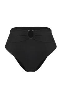 TRENDYOLMİLLA Black with accessories Regular High Waist Bikini Bottom - Image 9