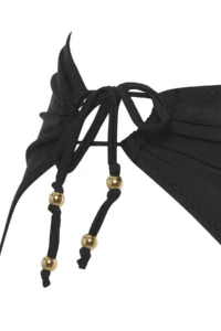 TRENDYOLMİLLA Black Tunnelated brazilian High Waist Bikini Bottom - Image 6