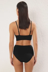 TRENDYOLMİLLA Black High Waist hipster Basic Bikini Bottom - Image 6